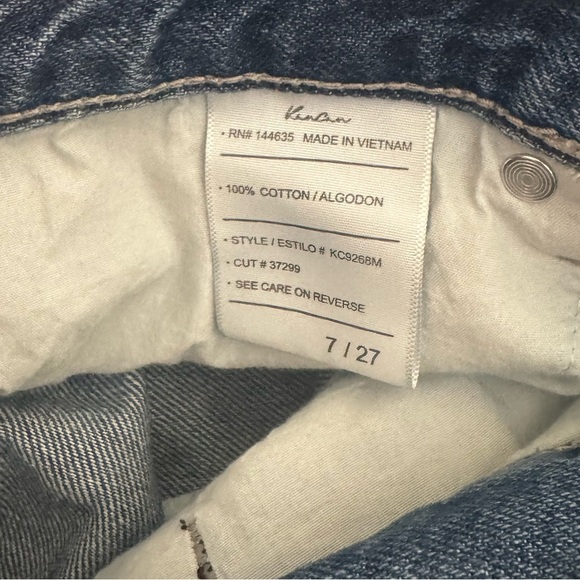 Women’s KanCan medium wash high rise distressed jean shorts 7/27 - Picture 4 of 4